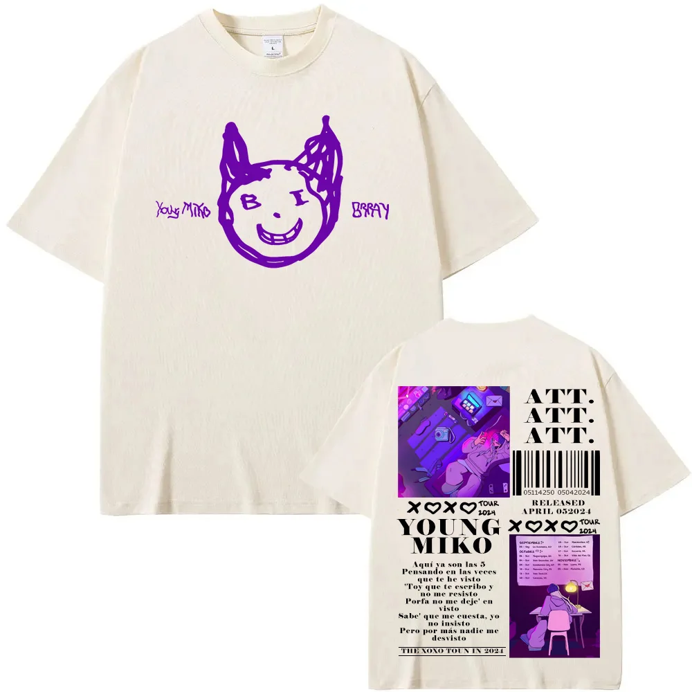 Stampa grafica Young Miko Hip Hop T-shirt Gotico Grunge Tee-shirt Manica corta Comic O-ColloTshirt Camiseta Hombre Casual Tees