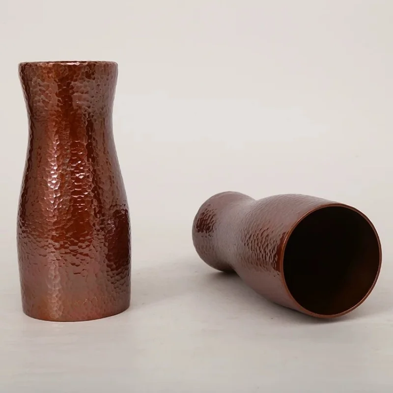 النحاس النقي القهوة القدح شجرة الملمس رائعة خمر موسكو البغل سماكة دائم كوب ماء 450 مللي سطح أملس فنجان شاي #3