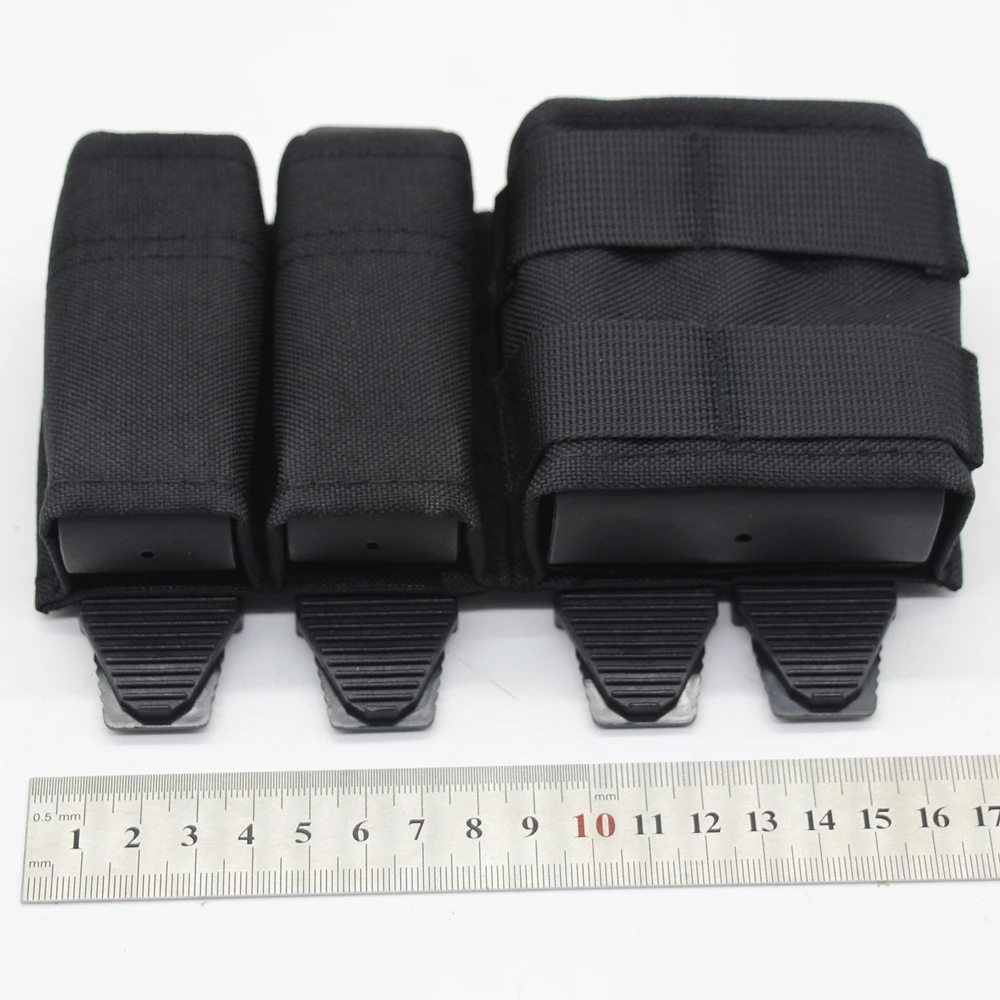 Portacargadores MOLLE Negro para chaleco FAST, sistema colgante - imagen 3