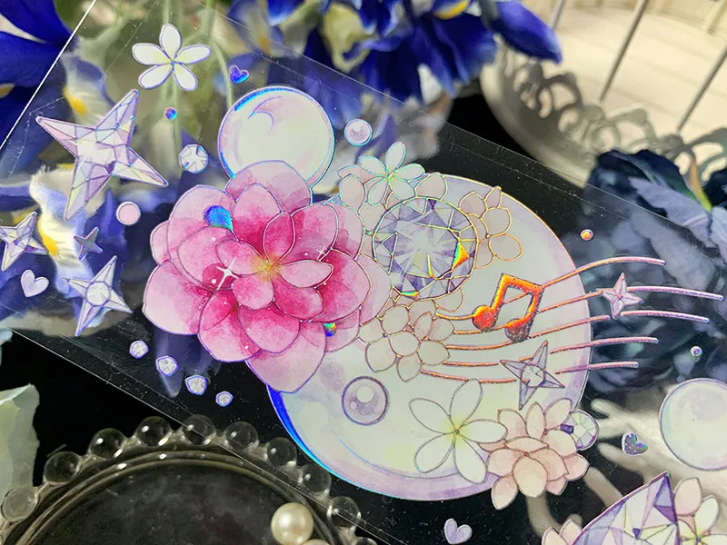 1 Loop Beautiful Bubbles Shiny Washi PET Tape