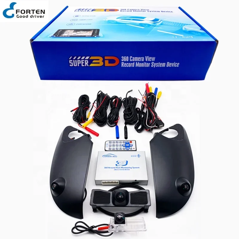 4 Channel HD Car 360 Recording Camera System Fit For LandCruiser