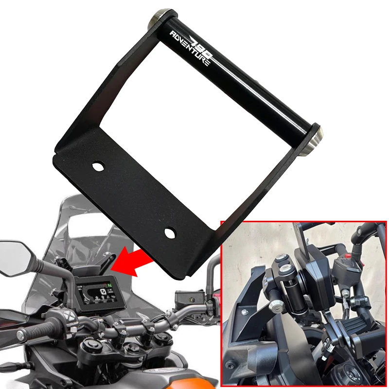 

Fit For 790 890 ADV Adventure R 2024 2025 Motorcycle Navigation Bracket GPS Navigation Extension Bar Mobile Phone Bracket Holder