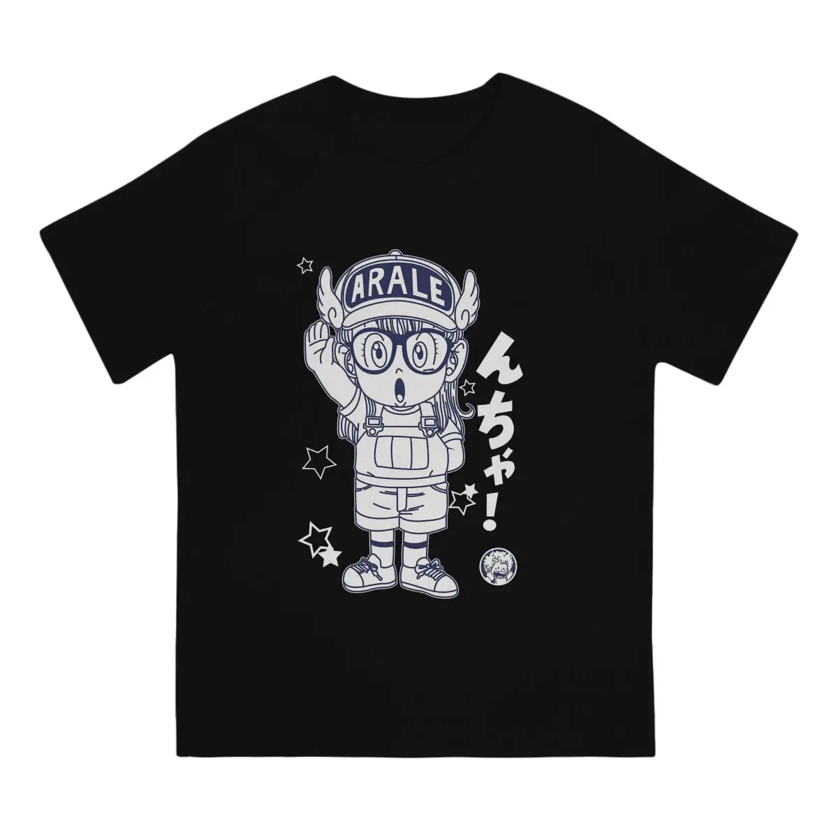 Dr Slump Funny Comic Men's TShirt Arale Black Fashion T Shirt Graphic Streetwear New Trend