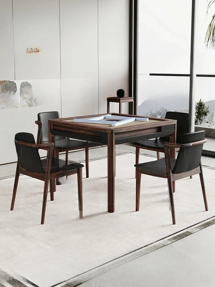 

New Chinese fully automatic solid mahjong table dining table dual-purpose high-end electric mahjong table