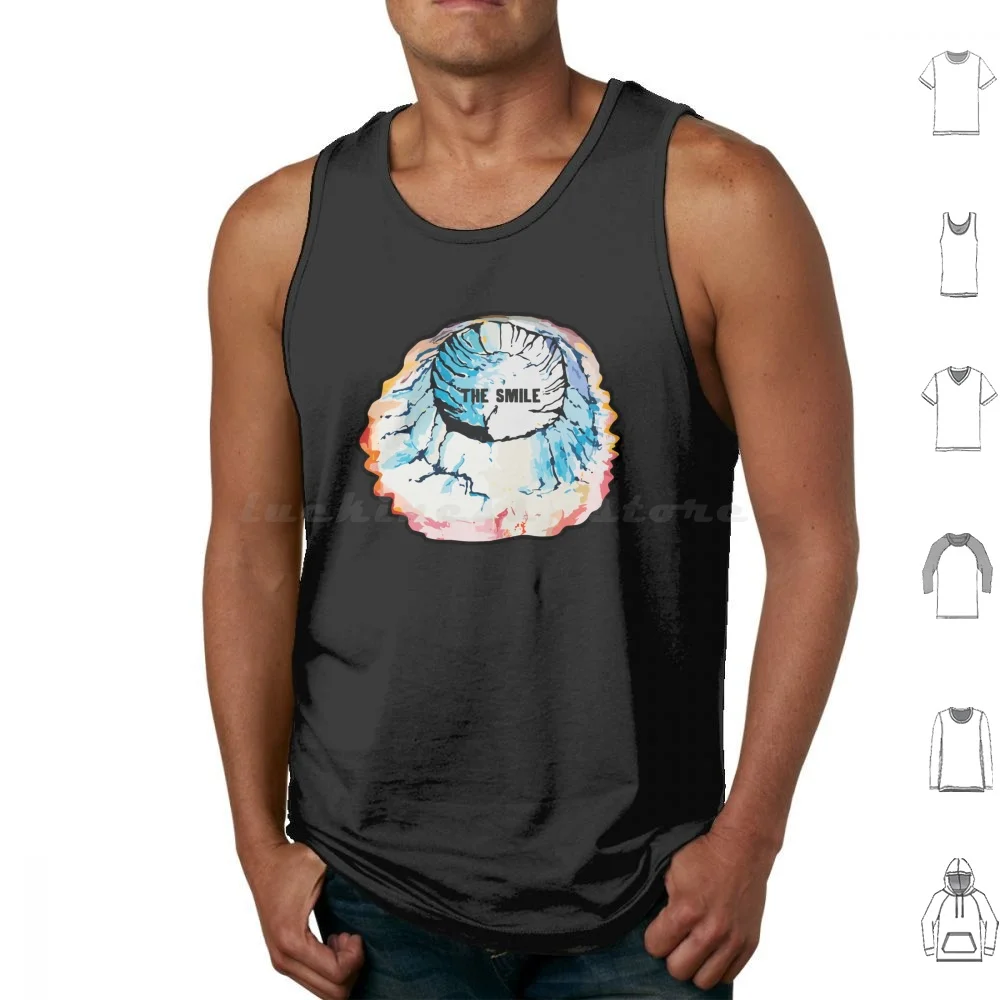 

2024 Tour Tank Tops Print Cotton Art Jazz Krautrock Progressive The Smile The Smile Tour Experimental Music Looser Wilder