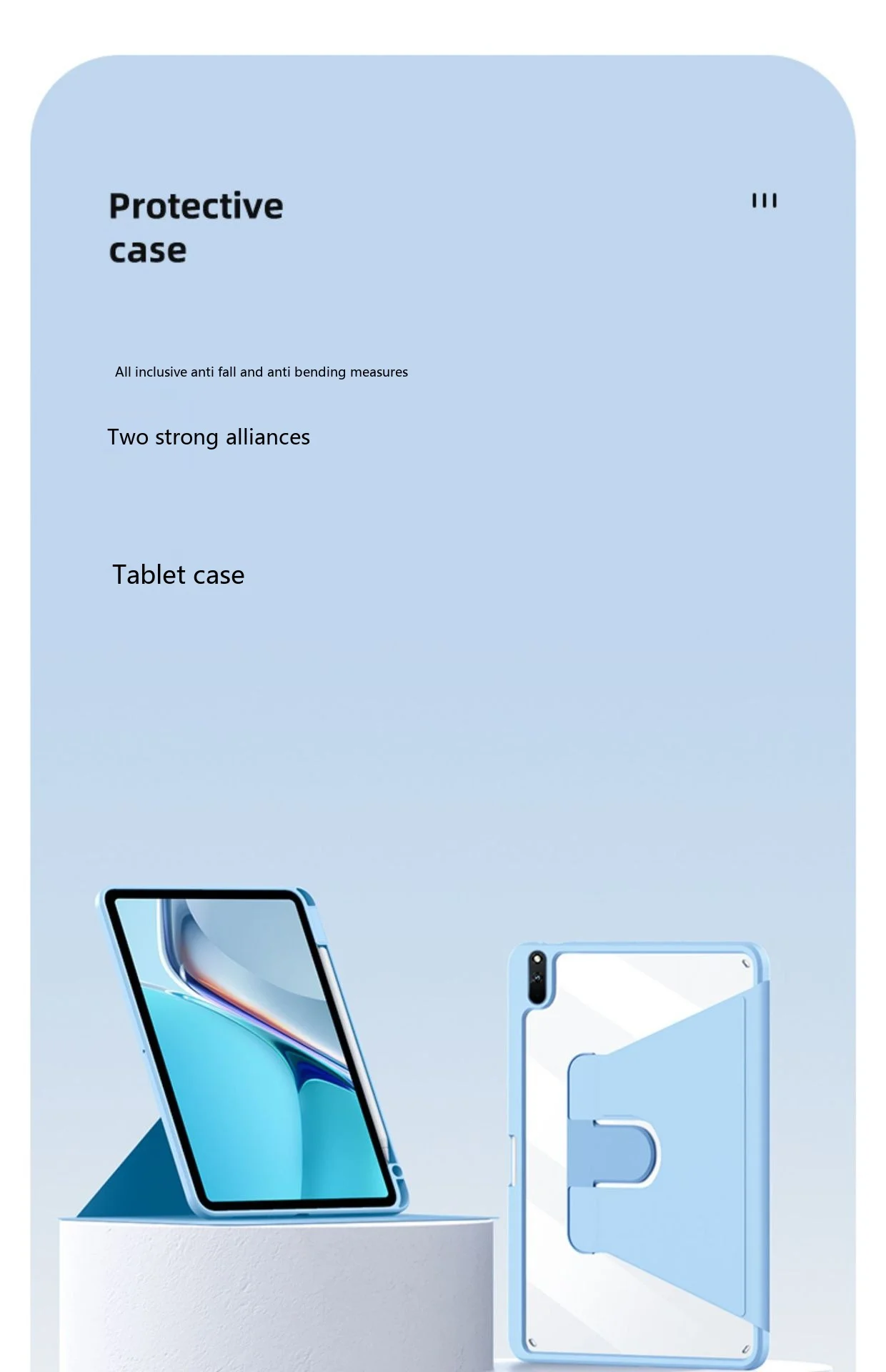 Für Honor Pad 13,3 12,3 12,1 11,5 11 10,8 10,4 Zoll 360° Drehbare Buchhülle mit Stifthalter und Ständer – Detail 3