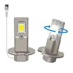 2Pcs LED H3 Car Headlight Bulb Canbus No Fan High Beam 6500K White Car Truck LED Fog Light Driving Lamp DRL 12V -24V