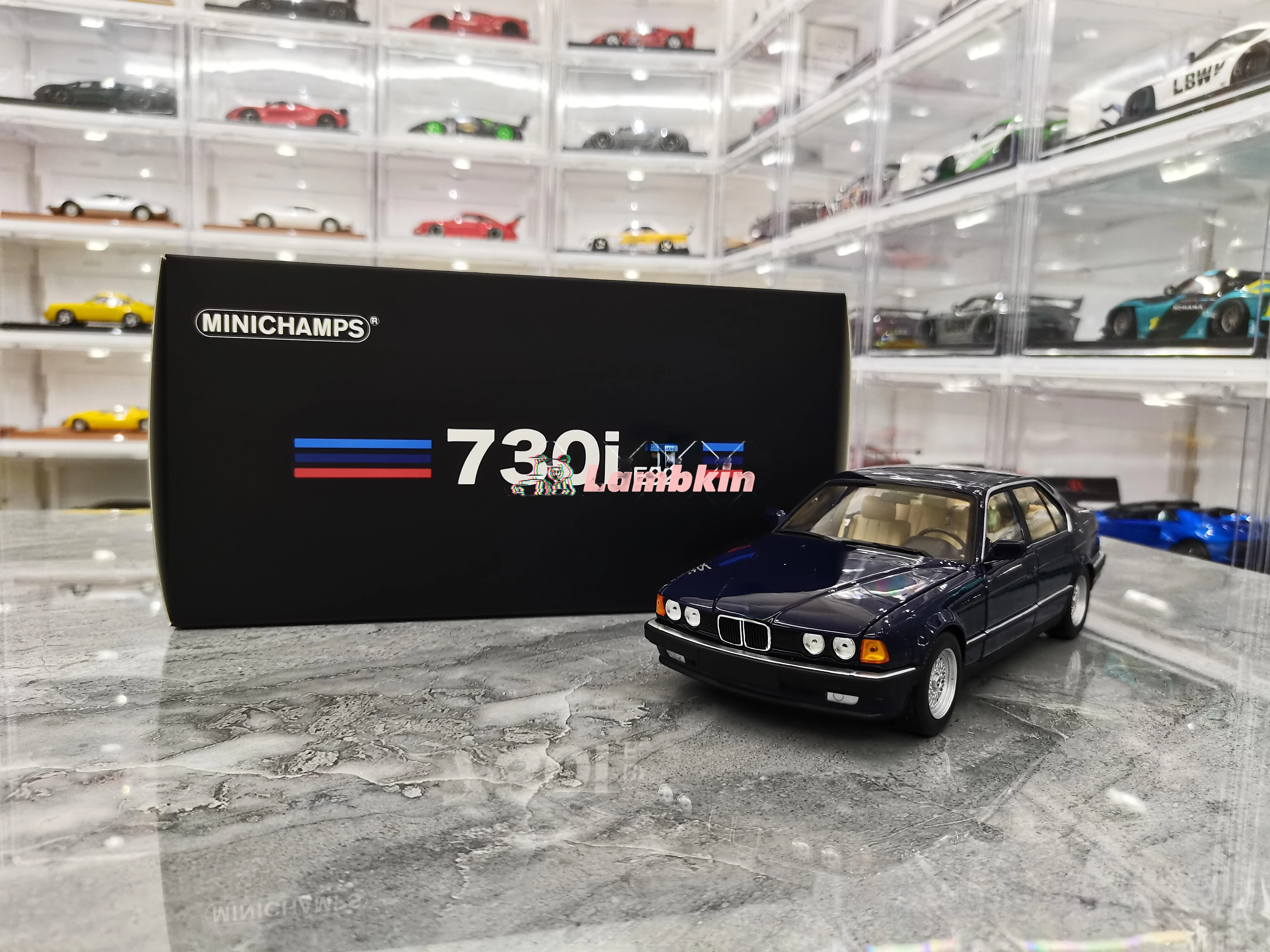 MINICHAMPS 1:18 for BMW 7 Series 1986 730i E32 simulation alloy car model collection gift display miniature model