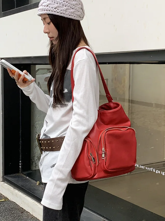 

Fat 2025, новая большая сумка-тоут в стиле ретро, большая сумка на одно плечо, женская сумка через плечо, универсальная сумка для повседневного использования