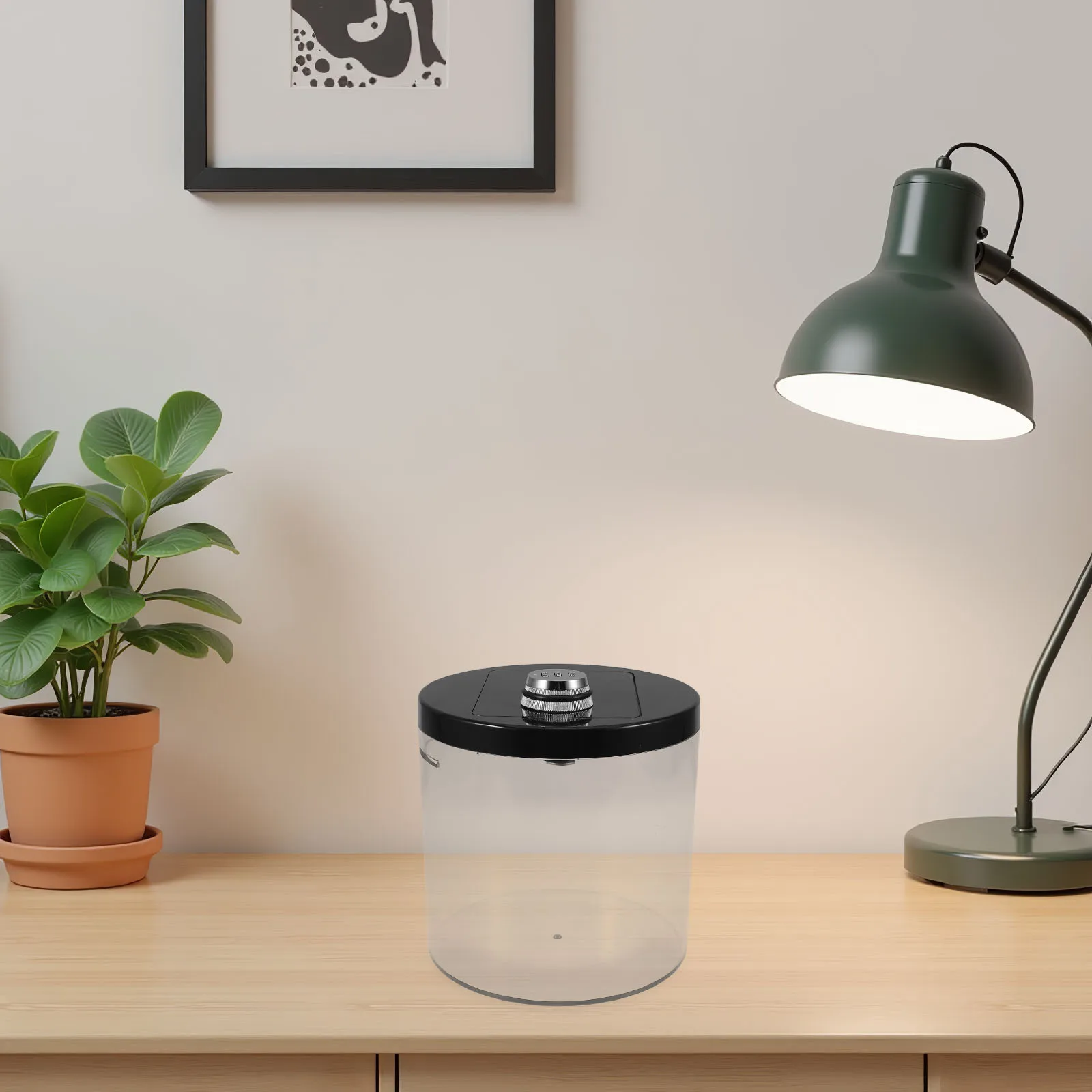 

Password Lock Savings Box Clear Reusable Large Capacity Box Coin Bank Piggy Bank for Adults Office