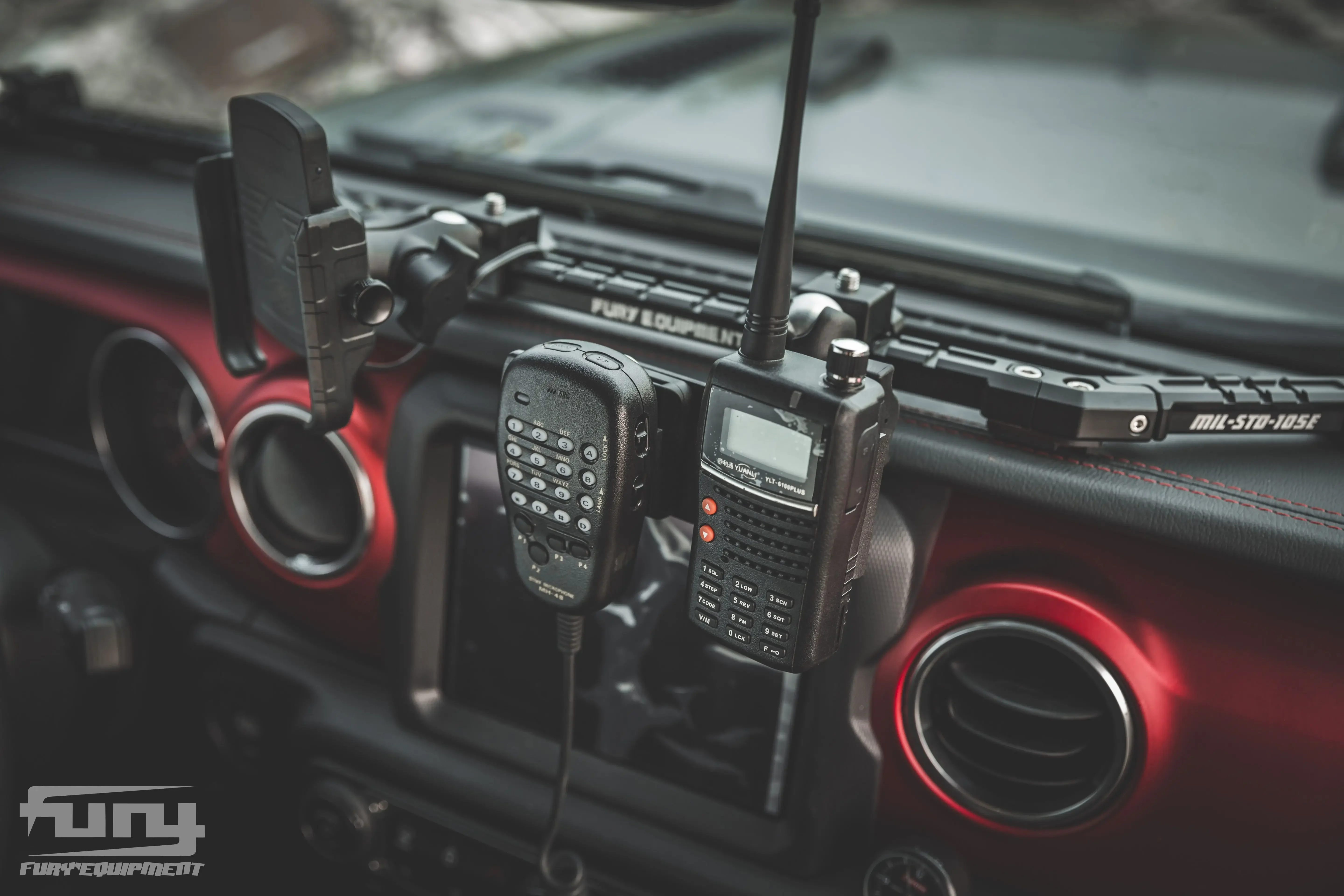 TLF  Fury 2018+ Accessories Aluminum Collection Version Central Control Guide Rail for wrangler JL