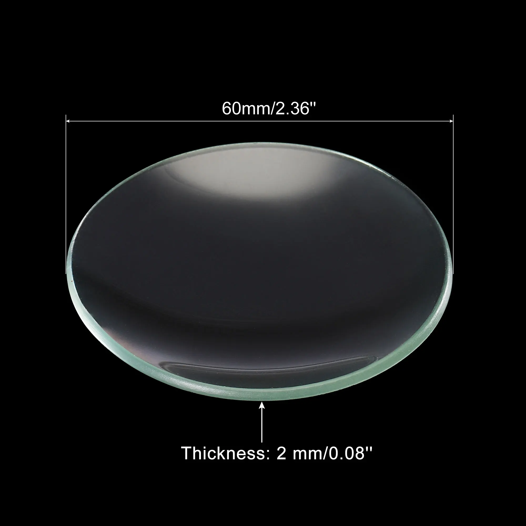 6Pcs Laboratory Watch Glass 50 60 70 90 100 120mm Diameter Beaker Cover Smooth Edges Chamfered Transparent Glass Surface Dish