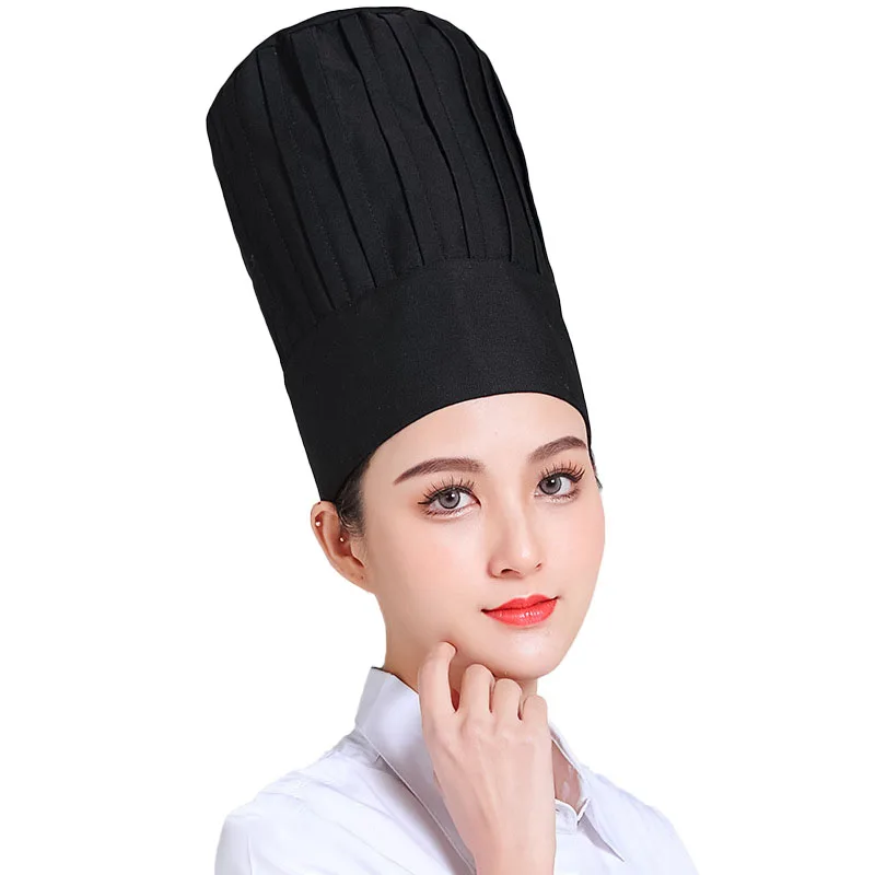 Gorro de cocinero ajustable para mujer, gorro de Chef de pastelería para restaurante, suministros de cocina para Hotel, panadería, camarero