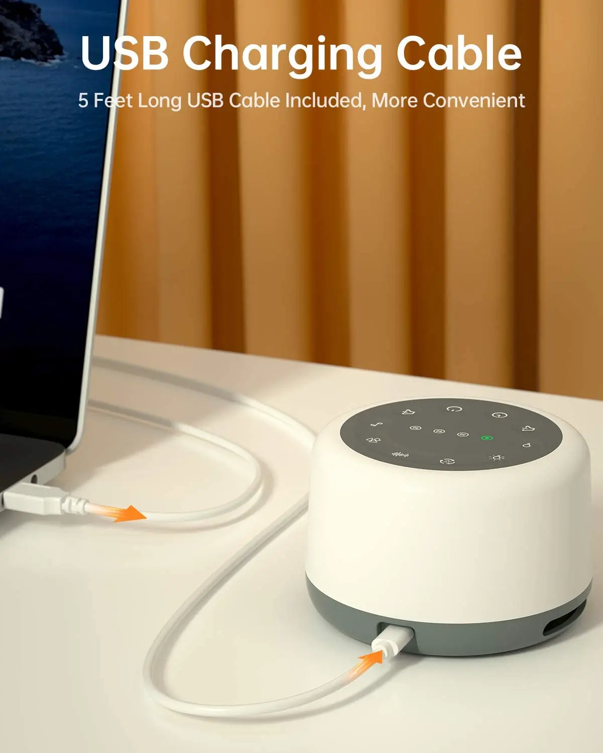 7 RGB Night Light & 24 Soothing Relax Sleep Sounds Machine with Adjustable Brightness Wireless Speaker White Noise Sound Machine