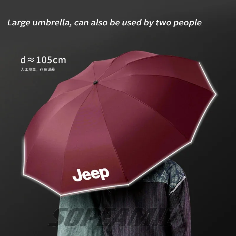 

Car Led Light Automatic Folding Windproof Umbrella Jeep Grand Cherokee Wrangler JK Gladiator Patriot Commander Renegade Compass