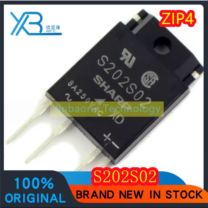 

(1/5pieces) S202S02 600V solid state relay brand new original ZIP-4 electronics spot