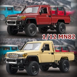 Carro de Controle Remoto Off-Road Proporcional para Meninos, MN82 1:12, Escala Completa, Modelo MN, Versão RTR, Carro RC, 2.4G, 4WD, 280 Motor, Presentes