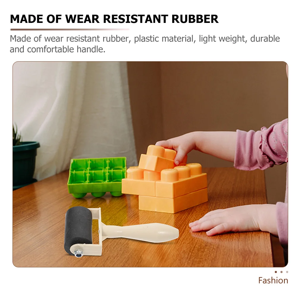 Rullo da 8 pezzi per scrapbooking artigianale, strumento di stampa in gomma sostituibile, piccolo blocco di inchiostro manuale portatile resistente all'usura