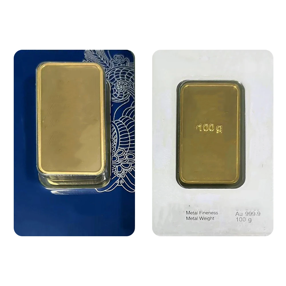 VB 1g/2,5g/10g/20g/1oz/50g 24K vergulde goudstaven in oranje verzegelde verpakking, niet-magnetische koperen staaf, onafhankelijk serienummer, cadeau