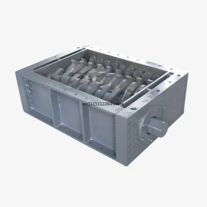 Double Shaft Shredder Blade Box Shredding Chamber for Plastic Wood Metal Rubber Waste Recycling Machine Spare Parts