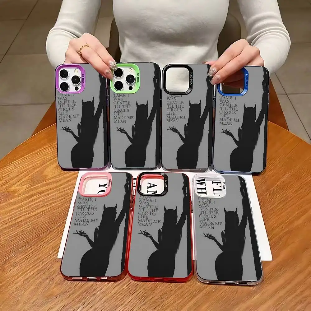 1 قطعة قسم الشعراء المستذن كلمات الموضة IMD اللون الفضي شل آيفون 17 الهواء 16 15 14 13 12 11 زائد برو ماكس زائد