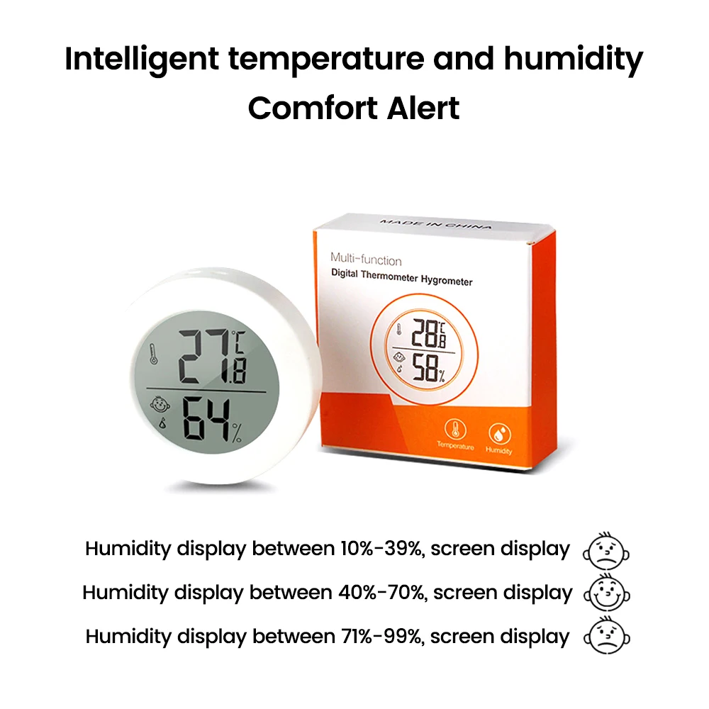 LCD Digital Thermometer Hygrometer Fridge Freezer Temperature Humidity Sensor Tester Meter Celsius Fahrenheit Conversion