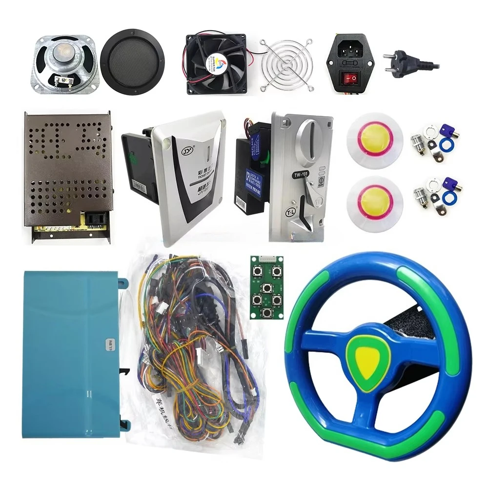 Arcade Video Game Racing Simulator Game Machine Hot -blooded Racing Game Machine Kit Accessories to DIY Assemble Machine