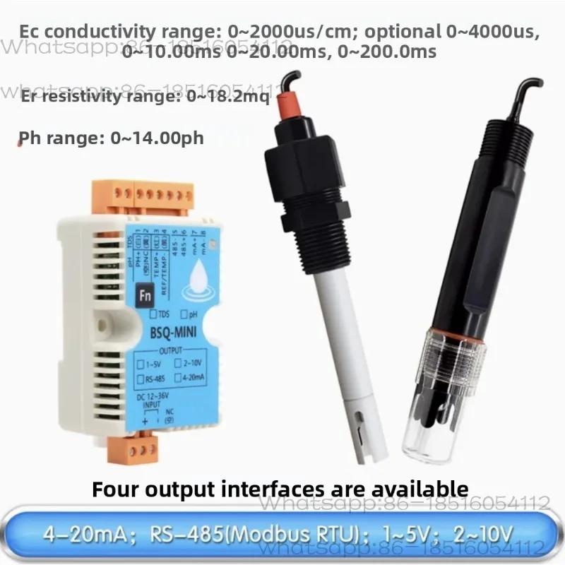 Conductivity transmitter conductivity meter pH controller electrode pH meter sensor EC TDS BSQ Mini
