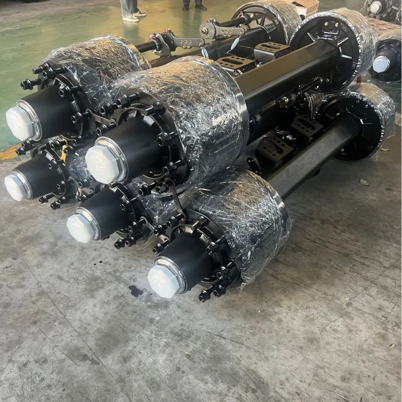 Conjunto de eixo semi-reboque, eixo alemão 12T14T, eixo de reboque, conjunto de eixo de caminhão