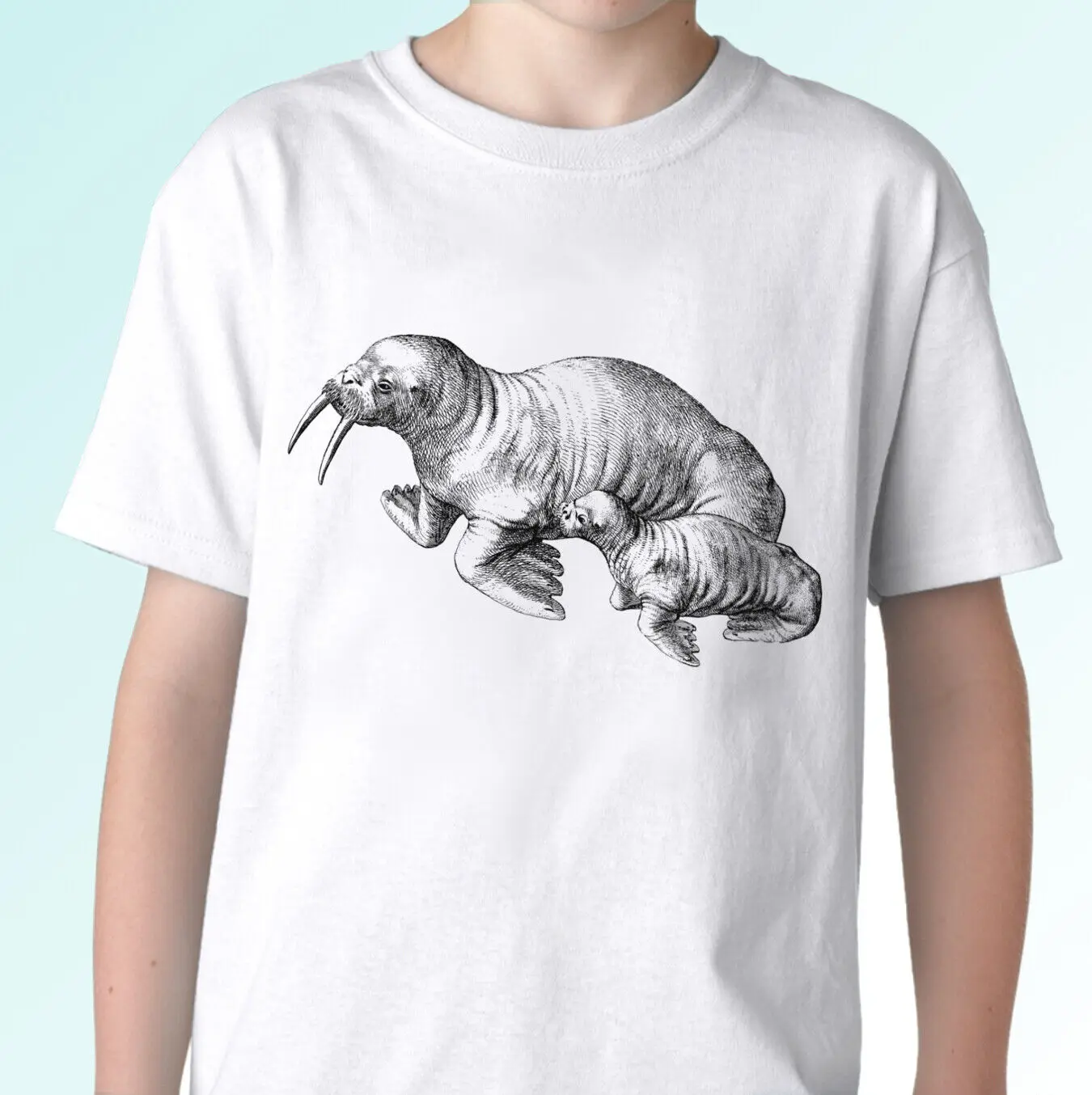 

Walrus t shirt seas tee design seal top sea lion gift mens womens kids baby size