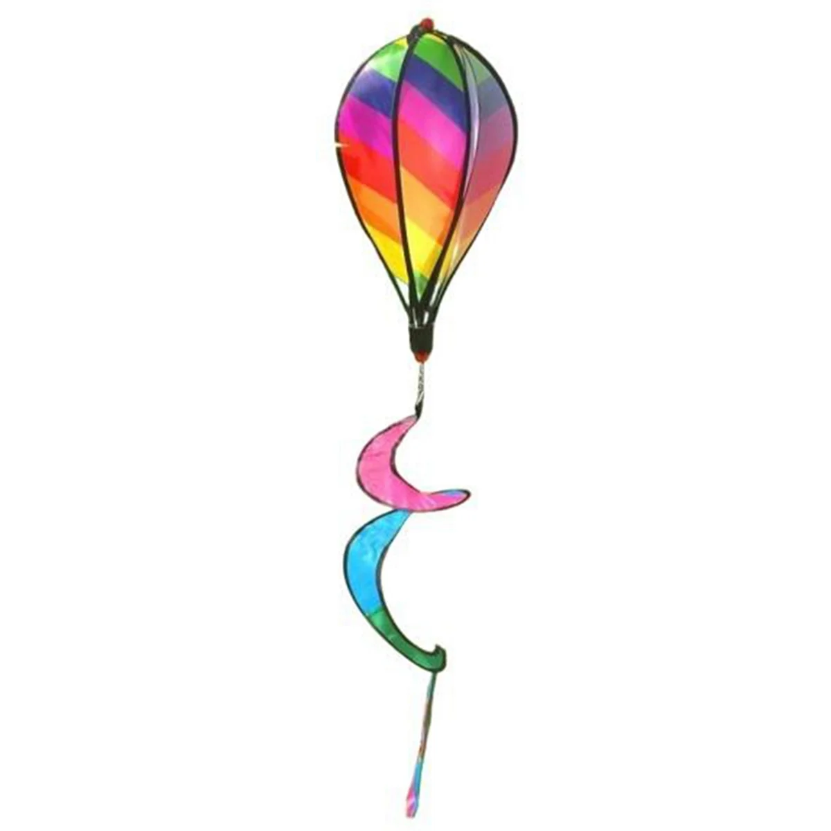 Garden Spring Hot Air Balloon Pendant Rotating Windmill Hanging Decoration D