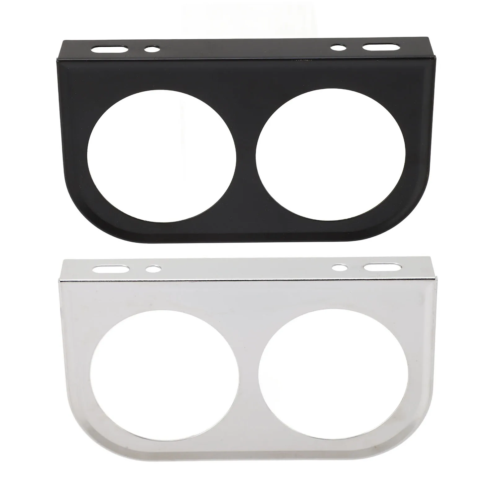 2 Hole Gauge Panel Mount Holder Gauge 2-1/16 Inch 52MM 2in Universal Metal Car Meter Mount Instrument Panel Bracket