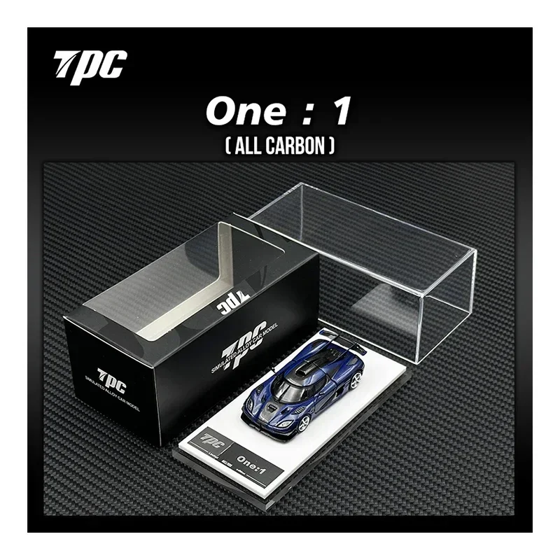 

TPC In Stock 1:64 ONE All Carbon Fiber Model Collection Miniature Toys Hood Opened Diecast Diorama