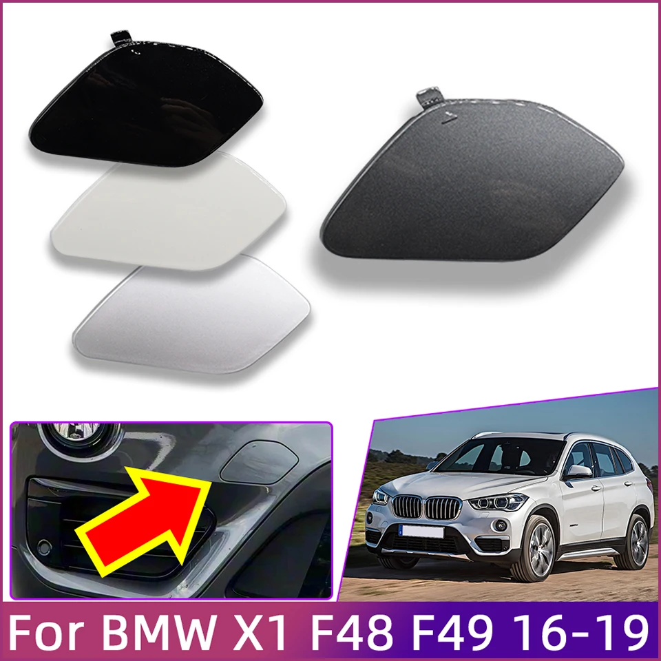 Car Front Bumper Towing Hook Cover Tow Hauling Eye Cover Trim Cap Painted For BMW X1 Series F48 F49 2016 2017 2018 2019 2020