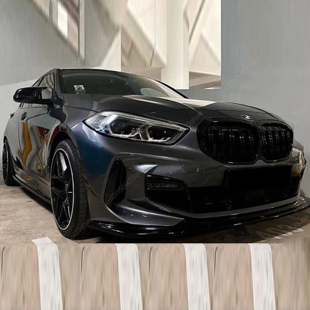 

For BMW 1 Series F40 118i 120i 128ti 118d 120d M135i xDrive 2019-2024 Double Slat Front Bumper Kidney Grill Grilles Black Tuning