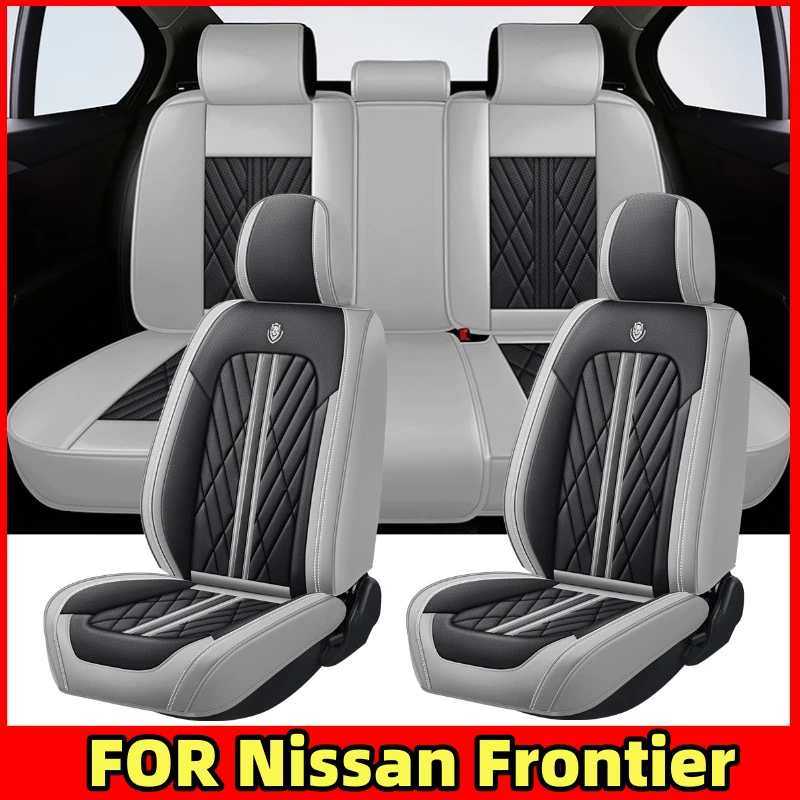 Car seat cover Waterproof PU leather soft full wrap waterproof wear-resistant seat cover full set of 5 seat FOR Nissan Frontier