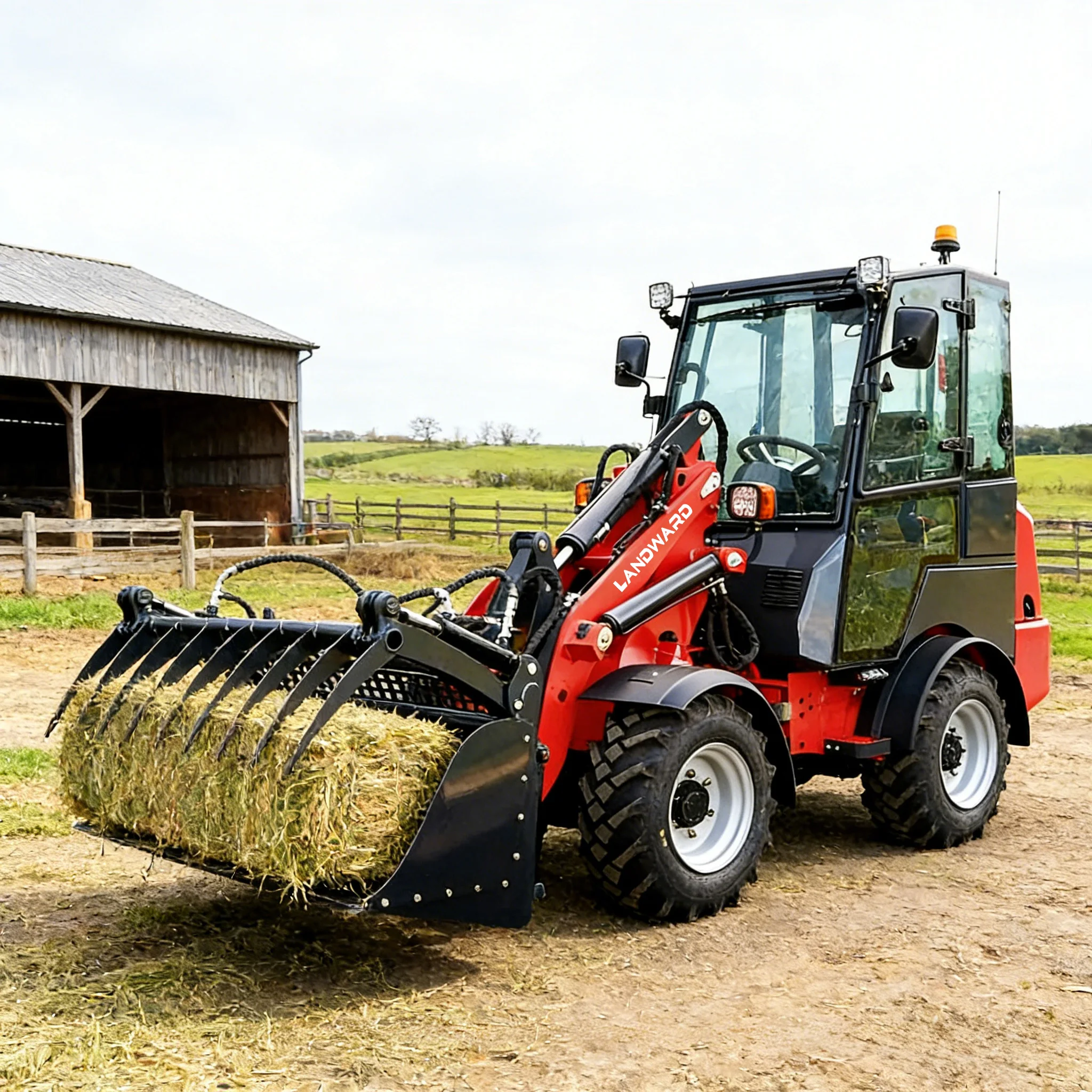 Kubota Engine Diesel Loader Hot Sale 4WD Project Use Loading Machinery All Terrain Off-Road Small Loader CE Wholesale Customized