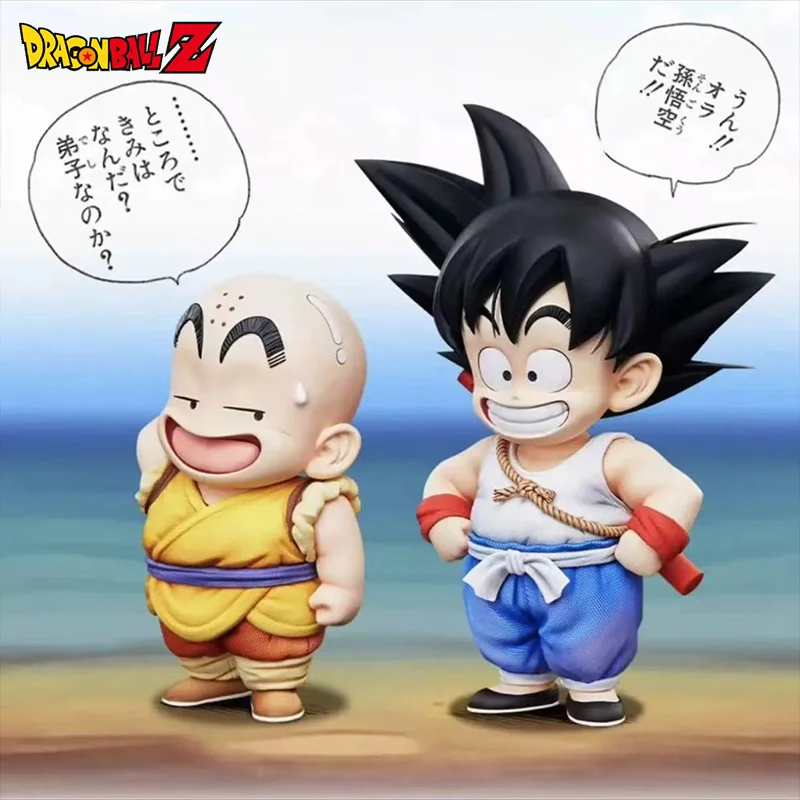 애니메이션 드래곤볼 Jt 무제한 어린 시절 손오공 귀여운 피규어 크릴린 모델 장난감 컬렉션 방 자동차 장식 소년 선물