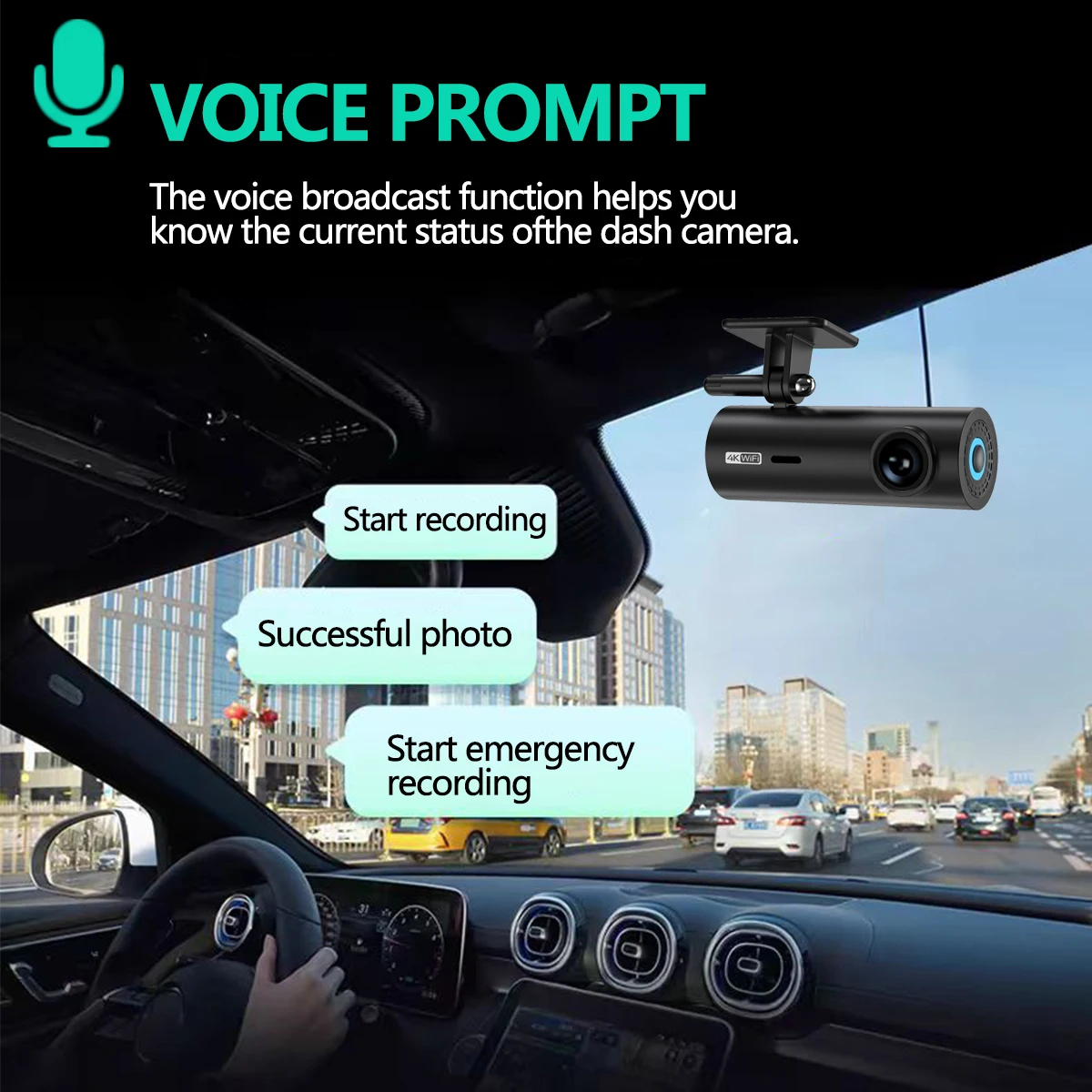 dashcam for car Black box Driving Video Recorders 4K WiFi Mini Front Camera Dash Cam 24H Parking Monitor Car Recording camera - Image 2