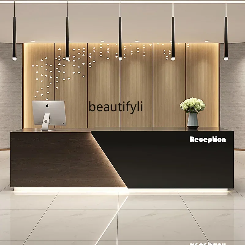 

53V Simple Modern Beauty Salon Company Reception Desk Training Institution Clothing Store Bar Counter Cashier