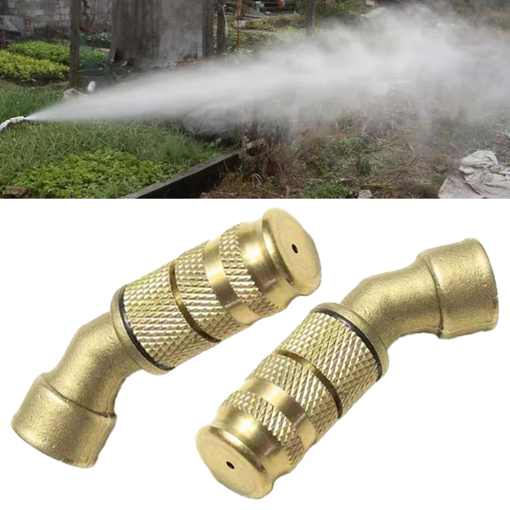 2Pcs Adjustable Distance Brass Atomizer Nozzle Garden Electric Sprayer Nozzle Agricultural Spray Copper Nozzle Power Tool