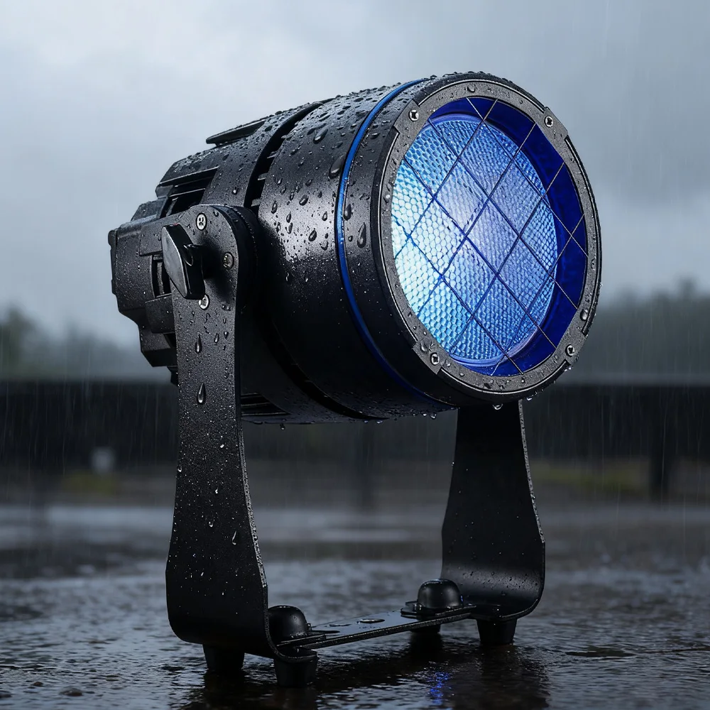 LED 300W RGBWLAC IP65 Waterproof Par Lighting OLED Display Audience Blinder Stage Lighting For Outdoor Club Party  Dj Disco