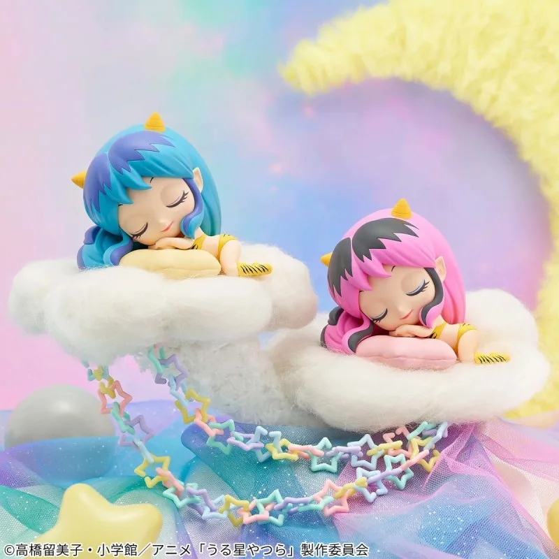 

Bandai Original 8Cm Q posket sleeping Lum Action Figure Toys For Kids Gift Collectible Model Ornaments