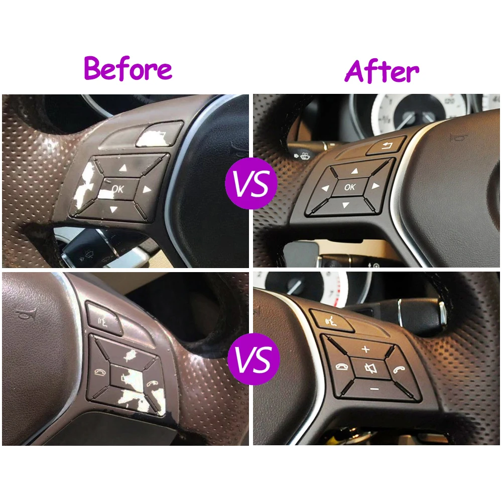 Car Steering Wheel Switch Buttons For Mercedes BENZ C GLK E CLA GLA B CLS SLK SLC C204 GLK204 W207 W212 W246 W156 W218 W172
