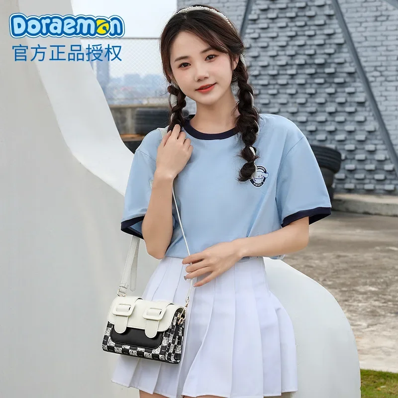 Doraemon Purses and Crossbags Cute Wallet Ladies Tote Case Shoulder Bags for Women Cosmetic Box Luxury Designer Bag High Quality