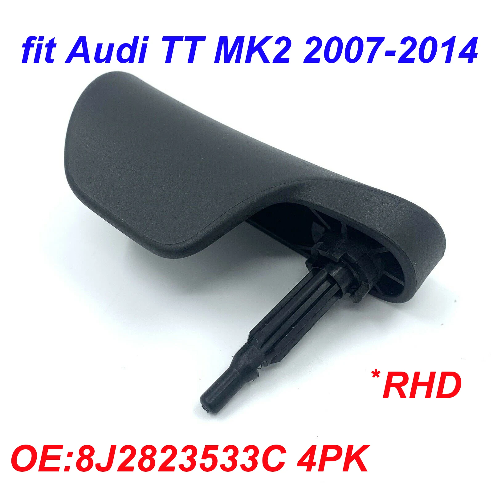 

1pc Car Black Bonnet Release Handle RHD Brand New Durable For Audi TT MK2 2007-2014 OEM8J2823533C4PK Car Accessories