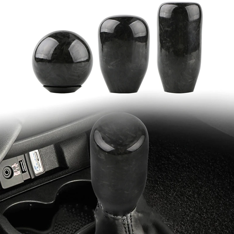

5 6 Speed Universal Carbon Fiber Aluminium Car Gear Stick Shift Knob Shifter Lever Pen Replacement Gearstick Interior Parts