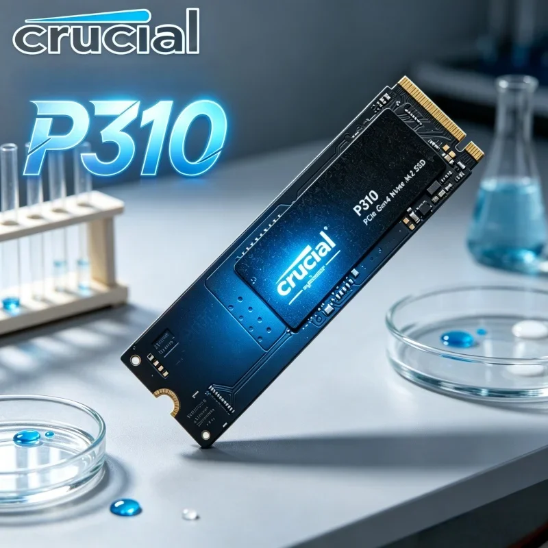 Crucial P310 SSD M2 de Alta Velocidade PCIe4.0 NVMe 2280 2TB OEM Pack 3D NAND 7100MB/s Unidade de Estado Sólido Interna para Desktop