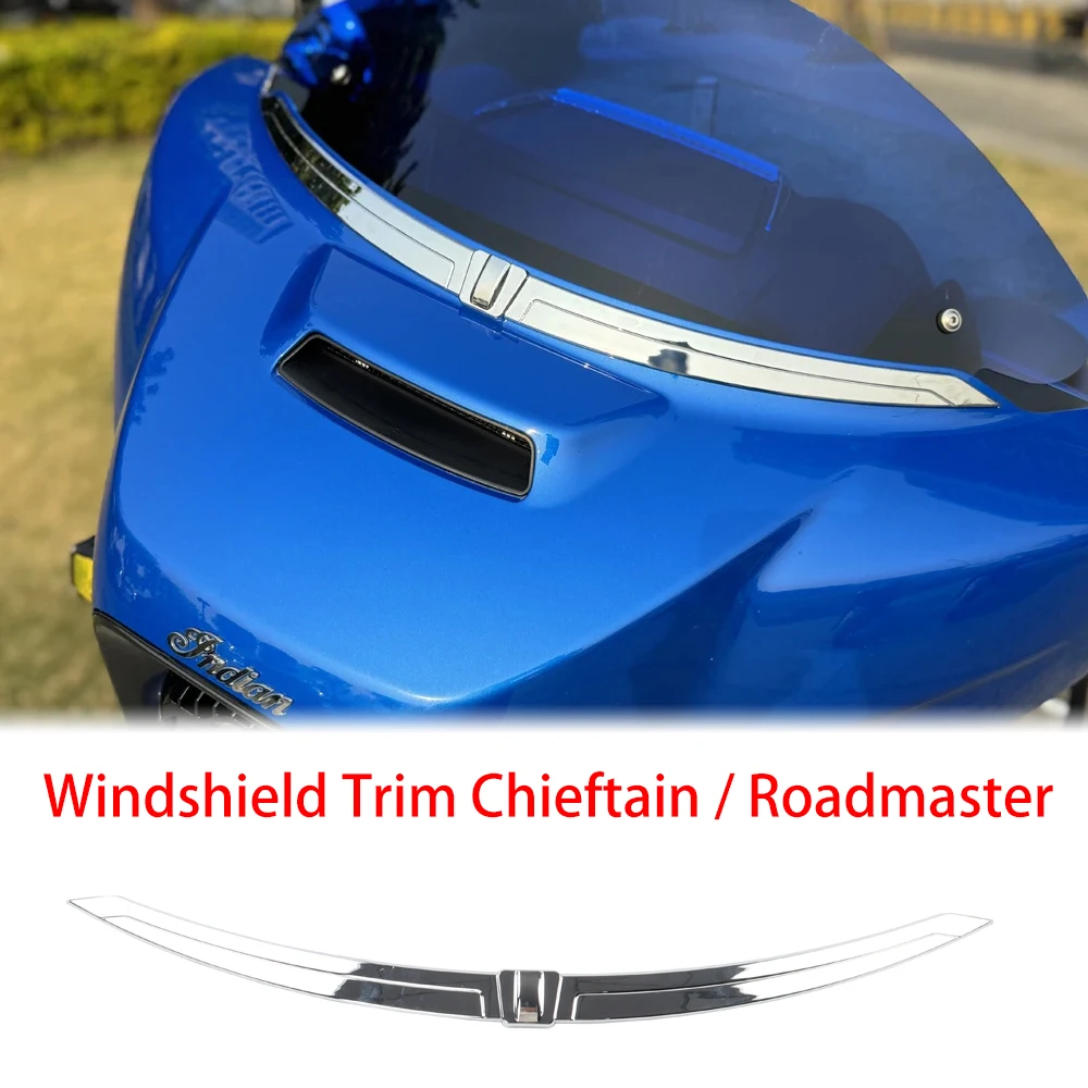

Chrome Black Front Windshield Trim for Indian Chieftain Roadmaster 2014-2024 Motorcycle Accessories