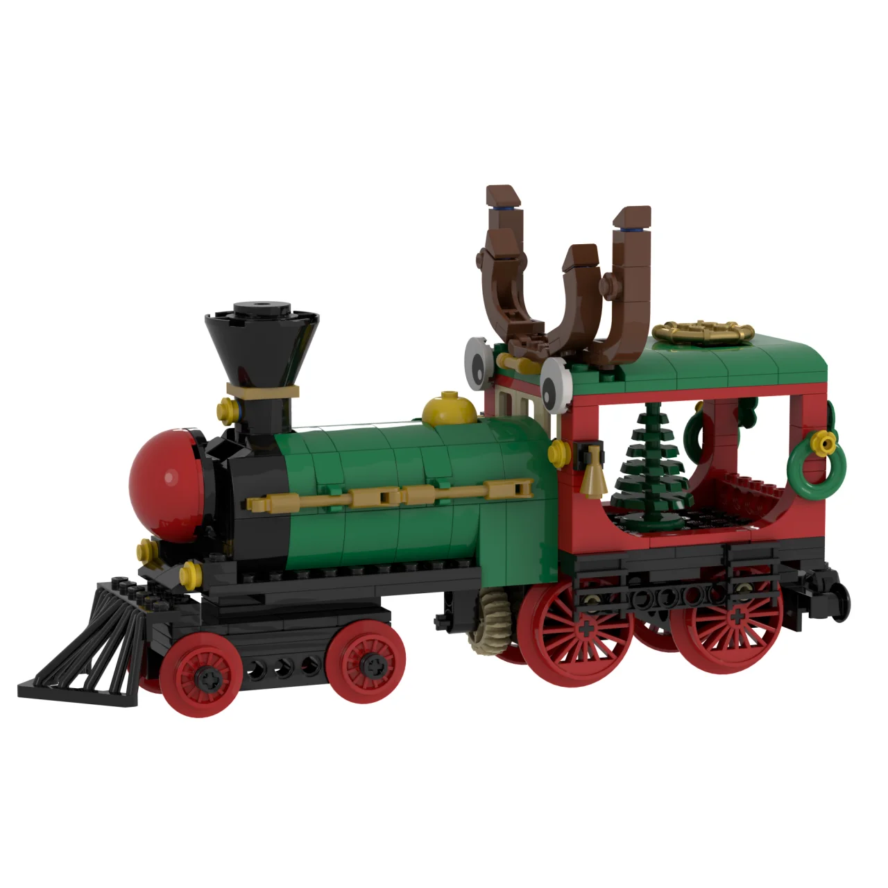 لوازم حفلات عيد الميلاد الكهربائية Rc الأيائل قطار اللبنات لعب الاطفال عيد الميلاد عمل الشكل الأيائل سانتا كلوز بيت الزنجبيل